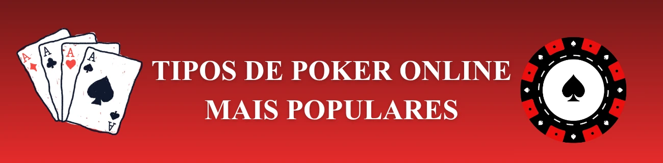 Tipos de poker online mais populares
